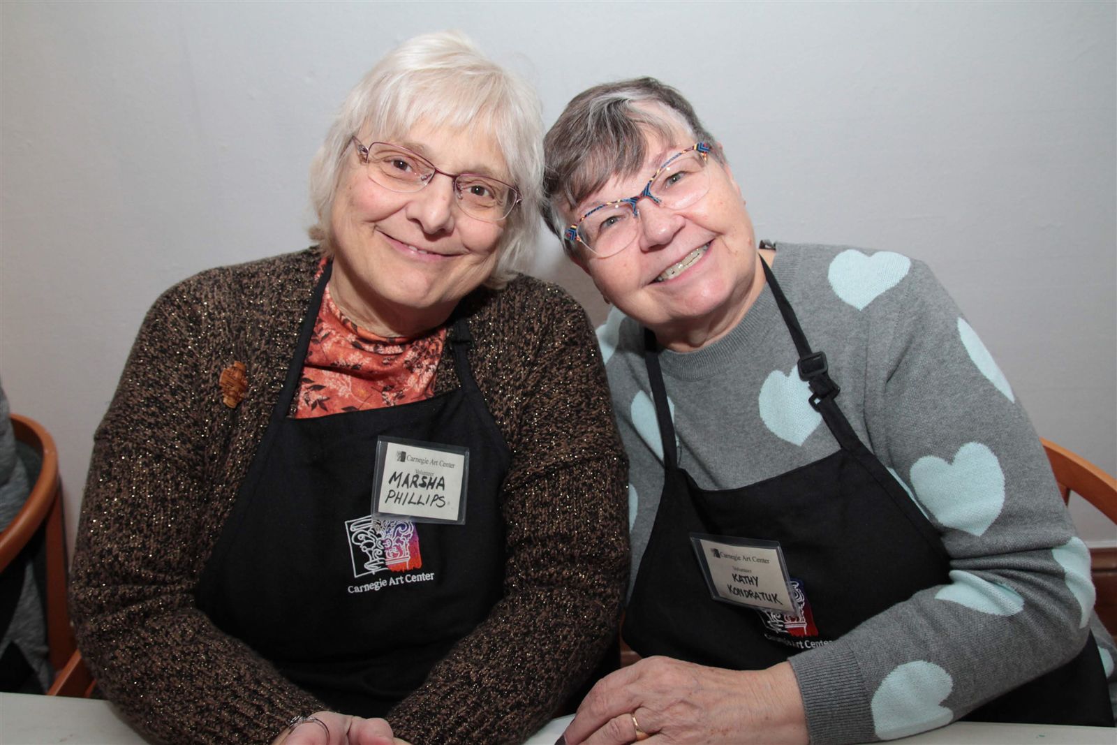Smiles at Art Off the Wall in Carnegie Art Center